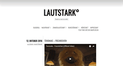 Desktop Screenshot of lautstark.me