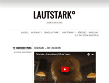 Tablet Screenshot of lautstark.me